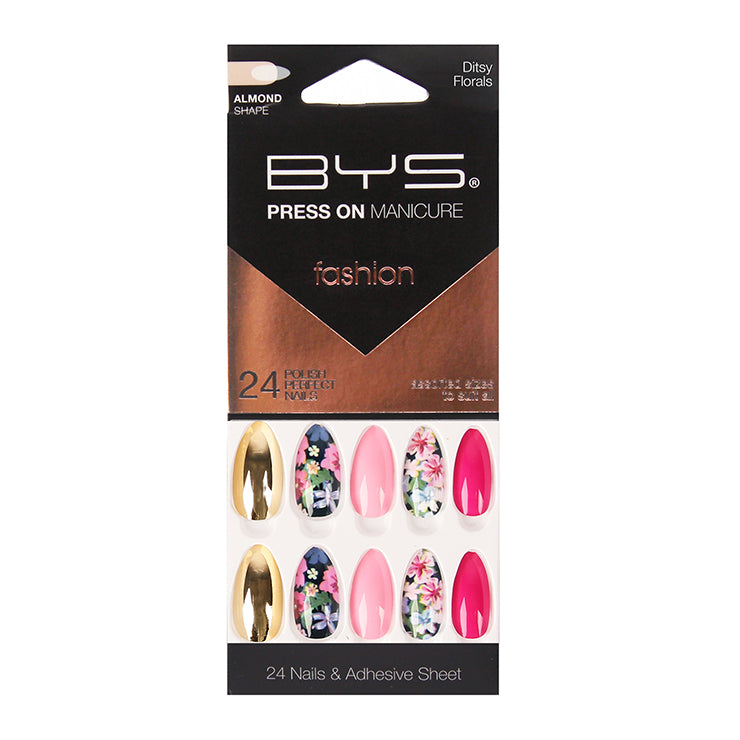 Press On Manicure 24pc Ditsy Floral