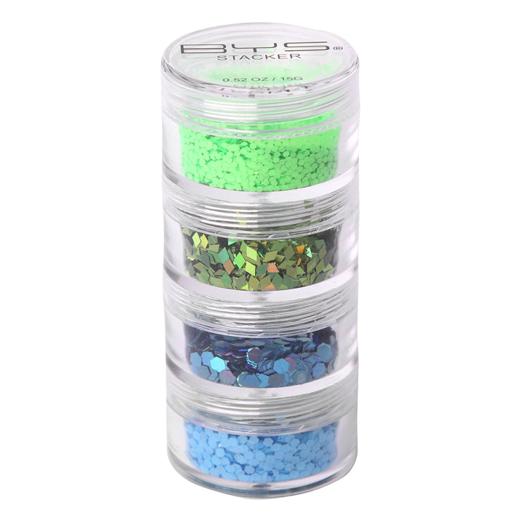 Glitter Stacker Blue Green