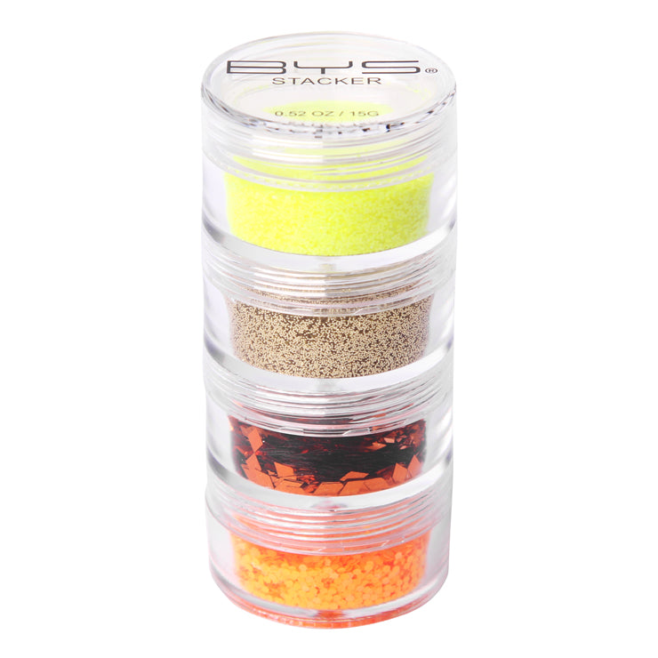 Glitter Stacker Yellow Orange