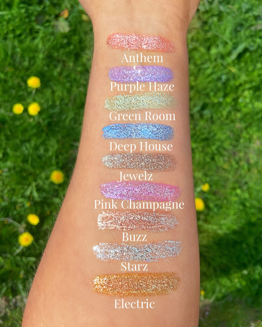 Glamour Glitter Liquid Eyeshadows Trio