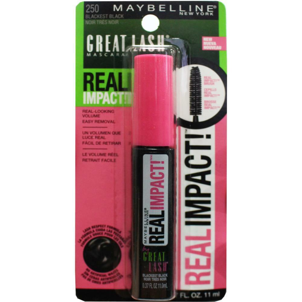 Great Lash Mascara Real Impact #250 Blackest Black